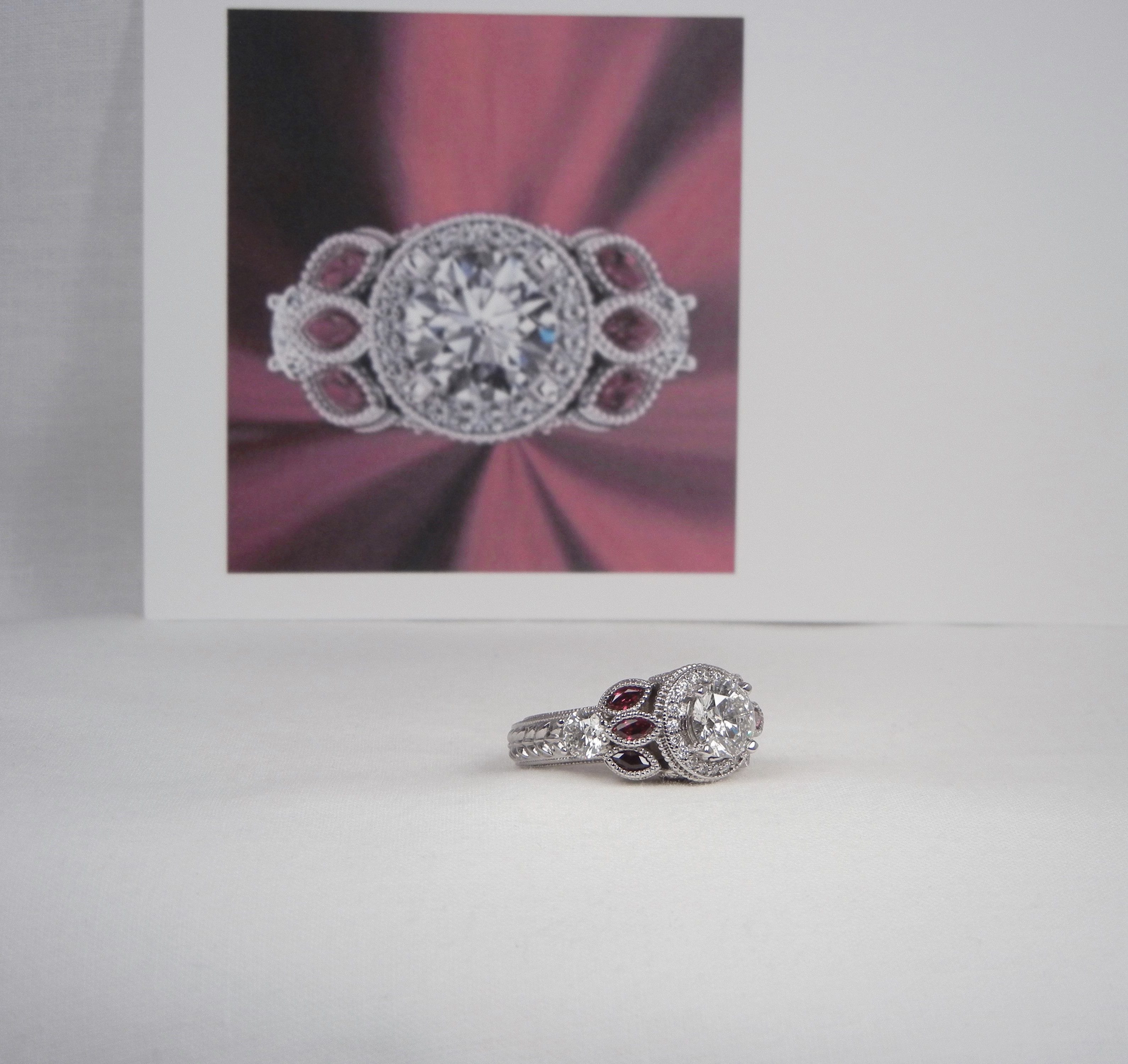 Allure Ruby & Diamond Ring  KT Diamond Jewelers