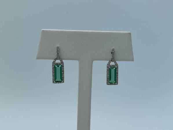 Valina Diamond & Green Quartz Earrings