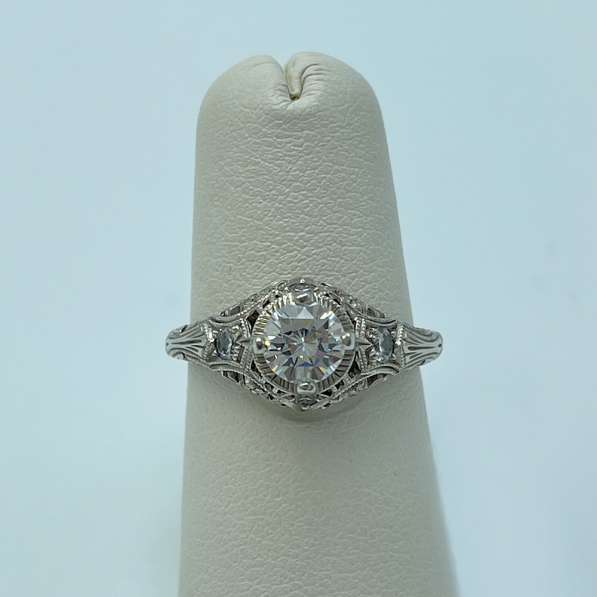 Whitehouse Brothers Luana 14k White Gold Engagement Ring